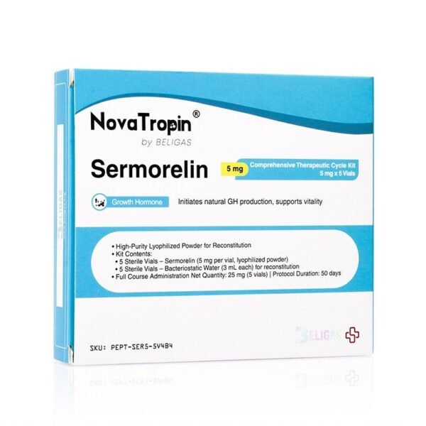 Sermorelin, 5 mg (1 complete cycle: 25 mg total) - Image 1